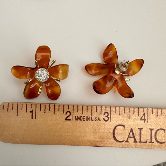 Bundle Lele Sadoughi Caramel Trumpet Lily earrings - Picture 3 of 4
